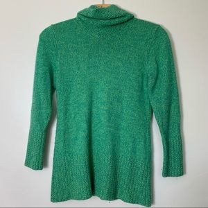 Sundance chunky green turtleneck sweater